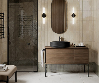 Тумба под раковину подвесная KERAMA MARAZZI Atollo AT.110.WD 50х110х40,4см