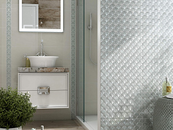 Декор KERAMA MARAZZI Сияние AD\C457\6377 кремовый 25х40см 1кв.м.
