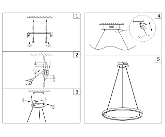 Светильник подвесной KINK Light Тор 08228,33P(3000K) 64Вт LED