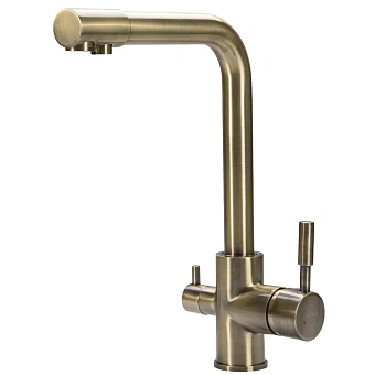 Смеситель для кухни Maxonor MN4352-4 поворотный излив бронза