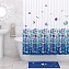 Шторка для ванной WASSERKRAFT Salm 180х180см синий