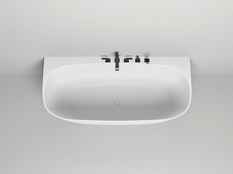 Ванна каменная SALINI SOFIA 102523MRH S-Stone матовая 180х85см пристенная