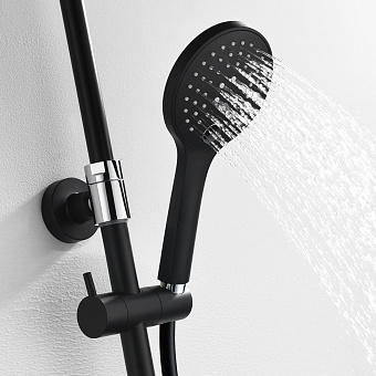 Душевая система WASSERKRAFT Elbe 7400 A17401 чёрный