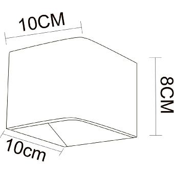 Светильник настенный Arte Lamp SCATOLA A1423AP-1BK 5Вт LED
