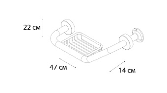 Мыльница FIXSEN HOTEL FX-31018 полированная сталь