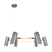 Светильник подвесной Eurosvet Spacer 90103/6 матовый серый/золото 62Вт LED