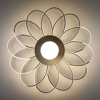 Люстра потолочная Eurosvet Jenssen 90105/13 хром 168Вт 13 лампочек LED