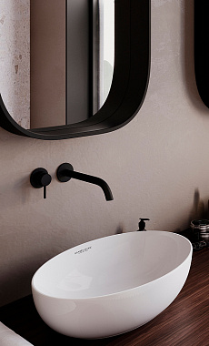 Раковина накладная SANITA LUXE Ringo RNGSLWB01S 53х33см