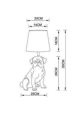 Настольная лампа Arte Lamp BOBBY A1512LT-1WH 40Вт E27