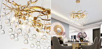 Люстра потолочная ImperiumLOFT Droplet 148052-22 240Вт 6 лампочек G9