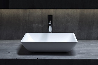 Раковина накладная SALINI CALLISTA 1101208SM S-Stone матовая 38х38см