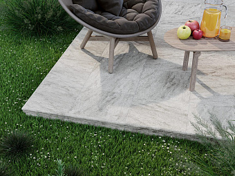 Матовый керамогранит KERAMA MARAZZI Терраса SG158700N противоскользящий серый 40,2х40,2см 1,62кв.м.