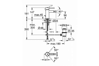 Смеситель для биде GROHE Essence New 32935GN1 золото