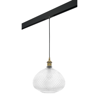 Трековый светильник Lightstar Genni PRO798031 40Вт E27 прозрачный для однофазного трека