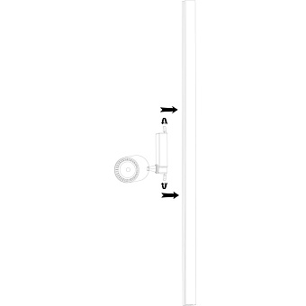 Трековый светильник Maytoni Vuoro TR003-1-40W4K-W 35,4Вт LED белый для однофазного трека