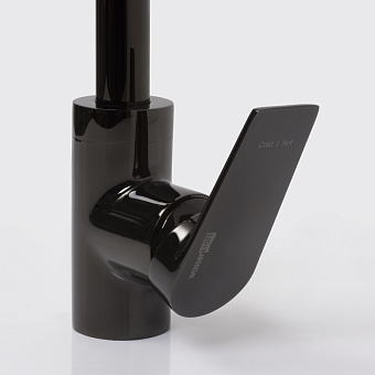 Смеситель для кухни WASSERKRAFT Glan 6607 поворотный излив чёрный