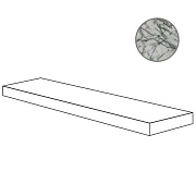 Плитка для ступеней ABK Sensi Signoria PF60009181 Angolare Top Dx Lilac Grey Natугловая правая 120х32см 0,384кв.м. матовая