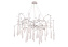 Люстра подвесная CRYSTAL LUX REINA REINA SP8 D1000 SILVER PATINA 480Вт 8 лампочек E14