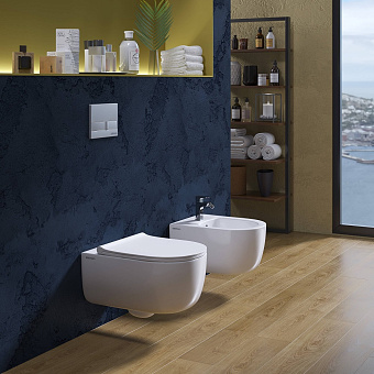 Унитаз подвесной BERGES EGO 082111 безободковый с микролифтом