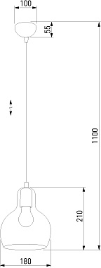 Светильник подвесной TK Lighting Mango 1002 60Вт E27