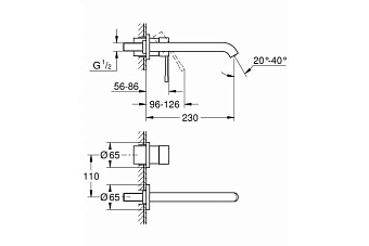 Внешняя часть смесителя GROHE 19967GL1
