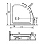 Душевой поддон RGW Acryl 16180499-11 STYLE P 90х90см