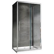 Угловое ограждение Abber Schwarzer Diamant AG30120H-S80-S80 195х80см стекло прозрачное
