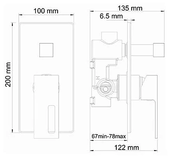 Душевая система WASSERKRAFT Alme A16590 хром