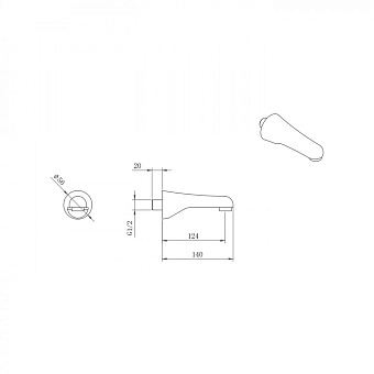 Душевая система BERGES NARDIS 3S BLACK 71006 чёрный матовый