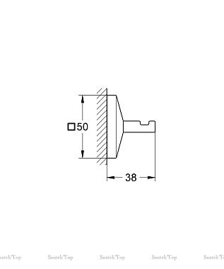Крючок GROHE Allure Brilliant 40498000 хром