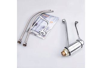 Смеситель для кухни Maxonor MN4954 поворотный излив хром