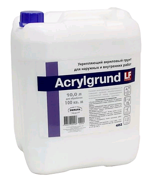 Грунтовка для подготовки основания DERUFA Euro Acrylgrund 10кг