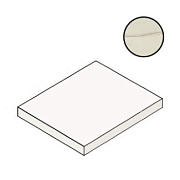 Плитка для ступеней Atlas Concord Италия Marvel Dream AO9S Bianco Fantastico Scalino Ang. DX 33х33см 0,109кв.м. неполированная