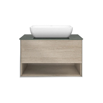 Тумба под раковину подвесная KERAMA MARAZZI Plaza Modern PLB.M.80.1\OAK.O 48х80х51,1см
