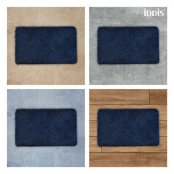Коврик для ванной IDDIS Décor D17M580i12 50х80см синий
