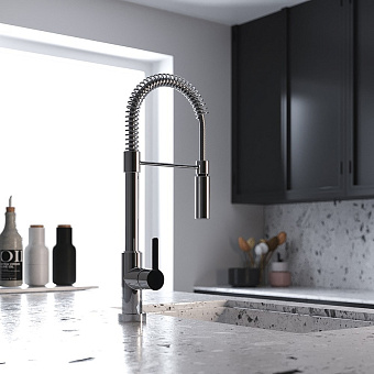 Смеситель для кухни Paini Arena 92CR557LLPEKM гибкий излив хром