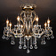Люстра хрустальная Eurosvet Ernin 12505/8 античная бронза Strotskis 40Вт 8 лампочек E14