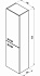 Пенал RAVAK Chrome X000000966 37х35х120см капучино белый