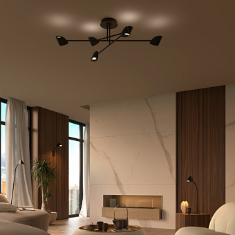 Люстра потолочная Mantra CAPUCCINA 7580 45Вт 6 лампочек LED