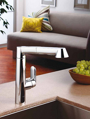 Смеситель для кухни GROHE K7 32176000 выдвижной излив хром