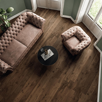 Неполированный керамогранит Atlas Concord Италия Heartwood AL69 Moka 150х18,5см 1,11кв.м.