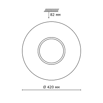 Светильник настенно-потолочный Sonex Visma 2048/DL 48Вт LED