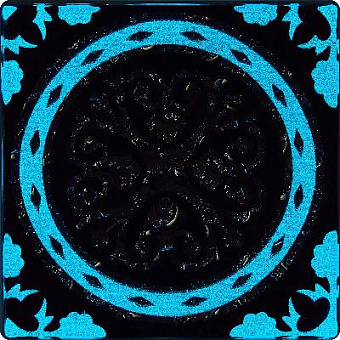 Вставка Роскошная мозаика ВВ-LB 30 Платиновый/Серый/Чёрный 8х8см 0,288кв.м.