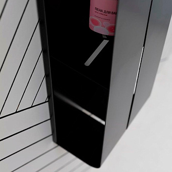 Полка в ванную AQUANET Магнум 302228 4-ярусная 12х20см чёрный