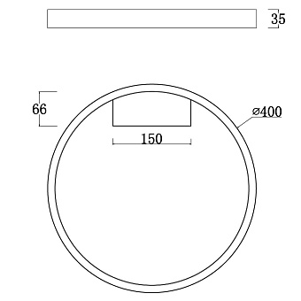 Светильник потолочный Maytoni Rim MOD058CL-L25W4K 25Вт LED