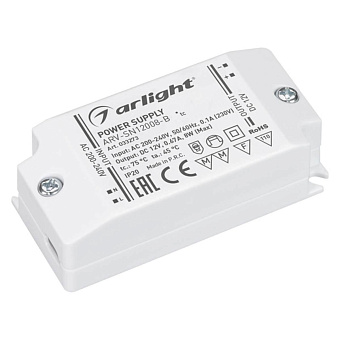 Блок питания для светодиодной ленты Arlight 033273 8Вт 8А 230В