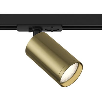 Трековый светильник Maytoni Focus S TR020-1-GU10-BBS 10Вт GU10 латунь для однофазного трека