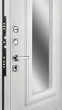Входная дверь АНТАРЕС Англия Z0000013909 870х2050мм Шагрень белая\Белый матовый левая