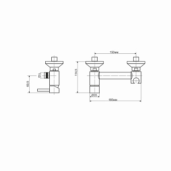 Смеситель для душа RGW Shower Panels 301405201-01 SP-201 хром