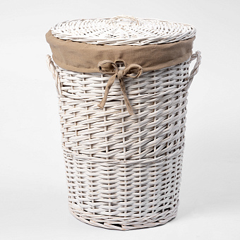 Корзина для белья WASSERKRAFT Aller WB-106-S белый 23,4л